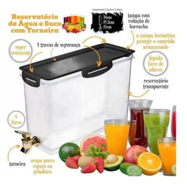 Imagem de Suqueira Reservatório Água Capacidade 6 Litros Vinho Malbec