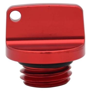 Imagem de Tampão de enchimento de óleo M20 x 2,5 compatível com CB CBR 250F 300F 400F 500F 250RR 600RR 1000RR CRF CR (vermelho)
