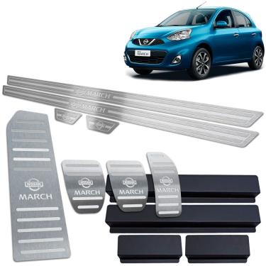 Imagem de Soleira Pedaleira Descanso March 2012/2020 Manual Prata BR