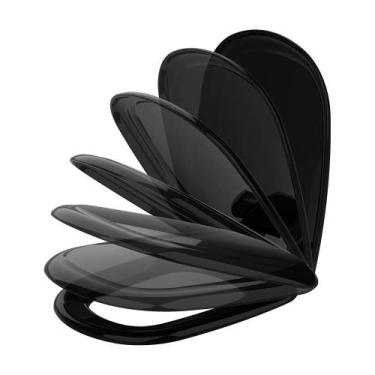 Imagem de Assento Sanitário Ideal Standard Paris Preto  Tampa de Vaso Soft Close