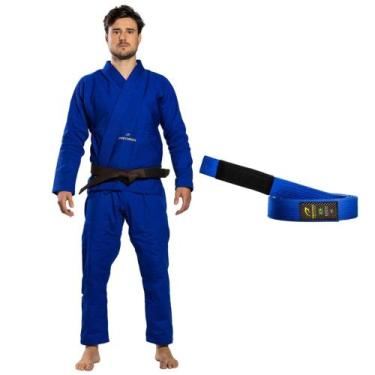 Imagem de Kimono Jiu Jitsu Adulto Training Ripstop First Navy + Faixa - Pretoria