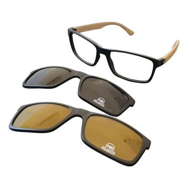 Imagem de Armação Hb M.010426 60 Preto Switch Clip-On C. Wood