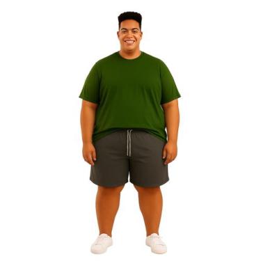 Imagem de Bermuda Tactel Reforçada Plus Size Com Elástico e Bolsos - Wju Jeans, 