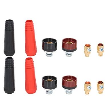 Imagem de 12 unidades de conector de painel de cabo de soldagem Kit de conjunto de soquete de encaixe rápido para fonte de alimentação Trabalho confiável Melhor design Bom material Fácil de