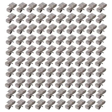 Imagem de Clipe de cabo fotovoltaico Braçadeira de fio de aço inoxidável Kit de suporte de fixação de cabo para painel solar PV 100 unidades Premium Durável à prova de ferrugem Fácil