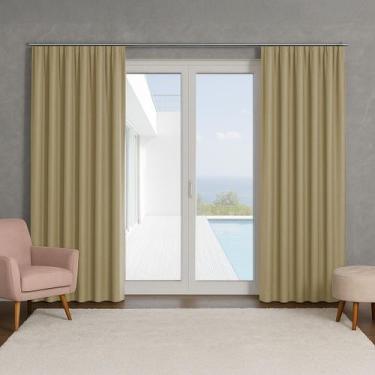 Imagem de Cortina Basic Blackout Tecido Corta Luz 6,00x2,50m para Trilho Suiço 5