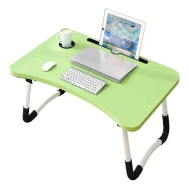 Imagem de Mesa Dobrável Para Laptop Com Suporte, Adequada Para Laptops, Camas De Estudo E Suportes Para Tablets(Verde)