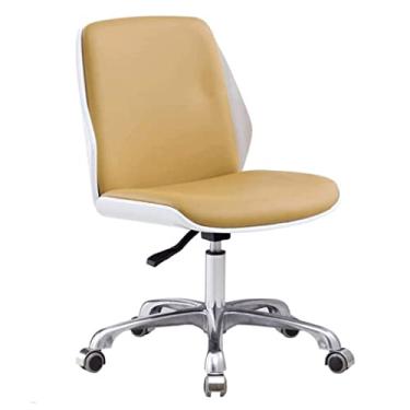 Imagem de Cadeiras de secretária de escritório cadeira de escritório cadeira de secretária ajustável cadeira de computador de couro de madeira cadeiras gerenciais para casa cadeiras executivas minimalistas
