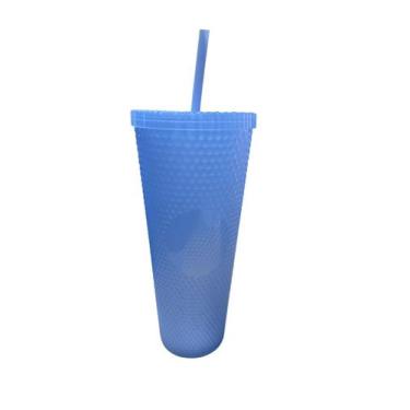 Imagem de Copo Plástico Diamond com canudo 1lt - ART HOUSE, Azul