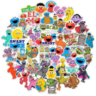 Imagem de Pacote de adesivos GRAPHICS & MORE Sesame Street Vinyl 50 ct