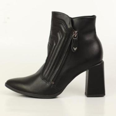 Imagem de Bota Mississipi Cano Curto Ziper Costura Aparente-Feminino