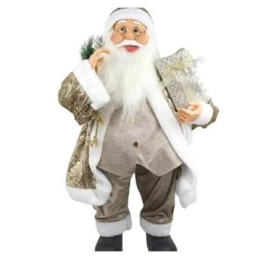 Imagem de Enfeite Papai Noel Sobretudo Champagne OV Em Pé