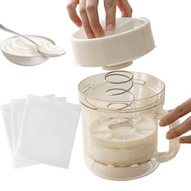 Imagem de Coador de Iogurte,Aparelho Reutilizável De Grande Capacidade,Filtro De Iogurte - Para Casa, Cozinha, Chá, Refeições, Suco, Queijo, Alimentos, Homens E Mulheres