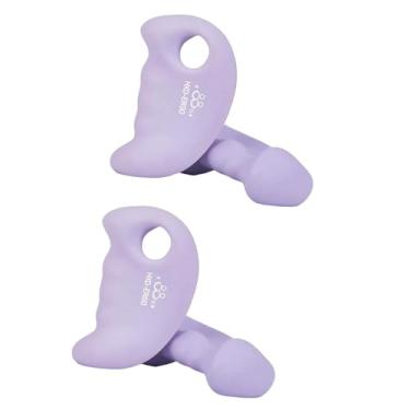 Imagem de UGPLM 2x Exercício de peso de mão Treino com halteres Exercício de treinamento Grip, Halteres Design ergonômico Fosco, Roxo