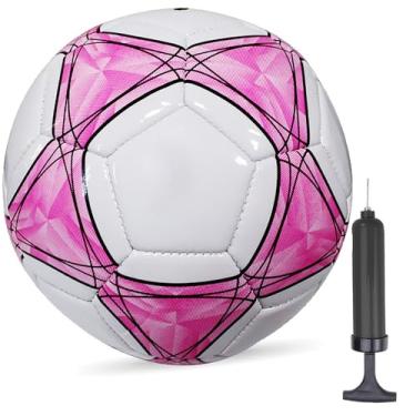 Imagem de AYANICA Bola de futebol tamanho 3,4,5 PU macio para treinamento de prática, presente para meninos e meninas vêm com bomba e agulha