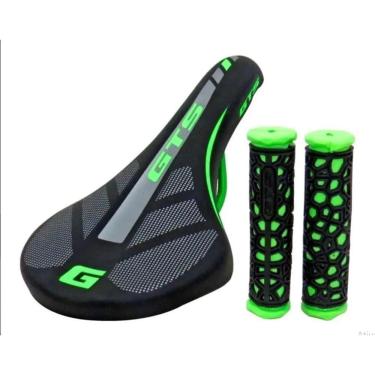 Imagem de Selim Gts Bicicleta Mtb Speed Exotic Cores E Manopla Confort