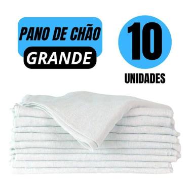 Imagem de Kit Com 10 Pano De Chão 62Cm X 38Cm Limpeza Pesada Pano - Br