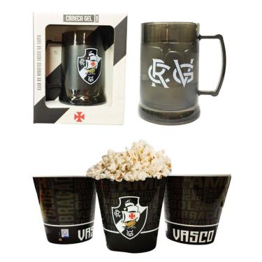 Imagem de Kit Caneca Copo Gel 300Ml Isolante Térmico + Balde Pipoca