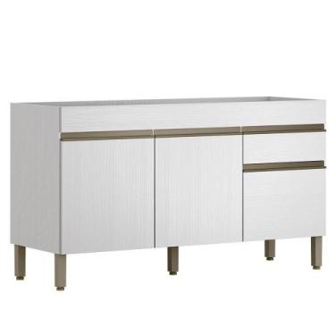 Imagem de Balcao Para Pia 3 Portas 1 Gaveta 150 Cm Line Ktp Supremo - Kit's Para