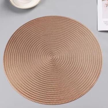 Imagem de Kit 4 Ou 6 Peças Tapete De Jogo Redondo(KIT 4 ROSA METÁLICO)