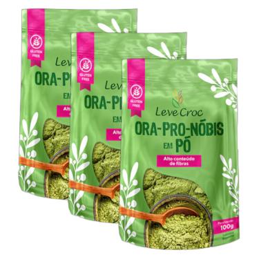 Imagem de Kit 3X: Óra-Pro-Nóbis em Pó Sem Glúten Leve Croc 100g