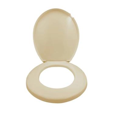 Imagem de Tampa de Privada, Assento Sanitário Injetado Tampa Oval Redondo(BEGE (INJETADO))