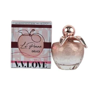 Imagem de La Pomme Delice Perfume Feminino, Fragrância Delicada, Frasco Elegante em Vidro Degradê Rosa, 50ml