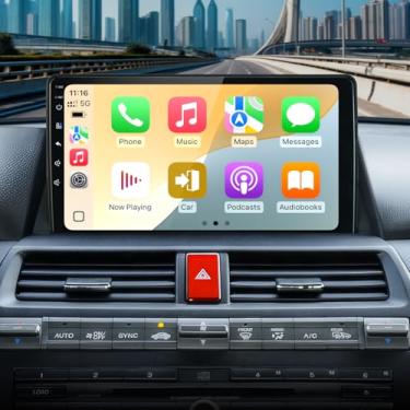 Imagem de RUICAR Rádio estéreo 2 + 64G 10,2 polegadas para Honda Accord 2008 2009 2010 2011 2012 2013 Upgrade IPS HD tela sensível ao toque rádio do carro sem fio CarPlay Android Auto, GPS FM/SWC Bluetooth