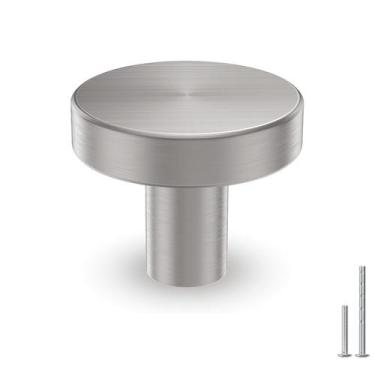 Imagem de Cabinet Knobs homdiy, pacote com 10 unidades de níquel escovado, 3 cm,