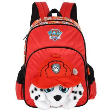 Imagem de Mochila De Costas Escolar Infantil Paw Patrol Pelúcia 3D - Luxcel, Ver