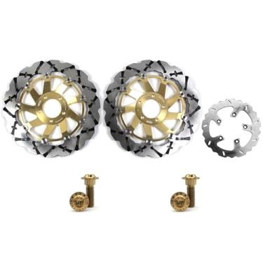 Imagem de Arashi Discos de freio dianteiros traseiros rotores com parafusos de montagem para Kawasaki ZRX 1100 1999-2000, ZRX 1200 ZRX1200 R S 2001-2006, peças de acessórios de reposição de motocicleta