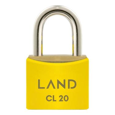 Imagem de Cadeado Cl 20 Latao Preto Land Blister - Amarelo Amarelo