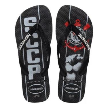 Imagem de Chinelo Havaianas Corinthians Original Sandália Timão Masculina Femini