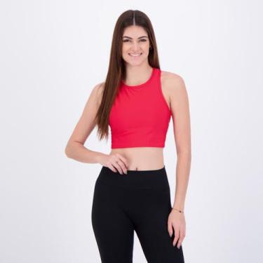 Imagem de Top Fila Train Long Elastic II Feminino Vermelho, GG