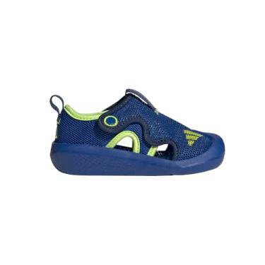 Imagem de adidas Sandália infantil unissex Altaventure 3 Slide, Team Royal Blue/Dark Blue/Solar Slime, 9 Toddler