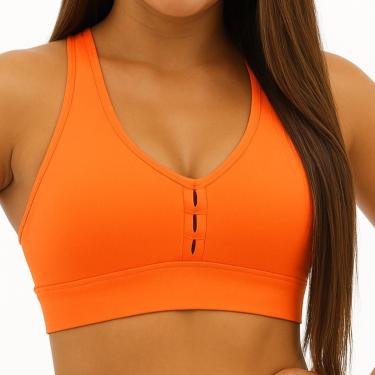 Imagem de Top Ginastica Feminino Nadador Fitness Liso com Bojo Academia Uv-Feminino