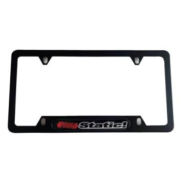 Imagem de AJSDFGSH 1 peça Suspensão Estática Amortecedor Ensacado Rebaixado Placa de Licença Capa Aço Inoxidável Caminhão Carro Acessórios Preto, SHFG24