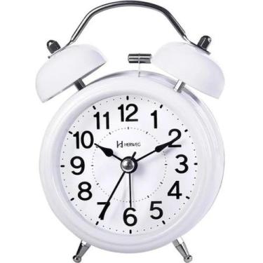 Imagem de Relógio Despertador Herweg 2707 021 Quartz Branco