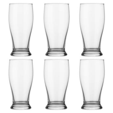 Imagem de Copo de Cerveja Tulipa 200 ml de Vidro – Kit com 6 Unidades | Design Clássico, Transparente e Sofisticado para Cervejas Pilsen, Lager e Weiss