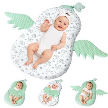 Imagem de Espreguiçadeira de bebê Banakshol 3 em 1 portátil respirável 100x55 cm