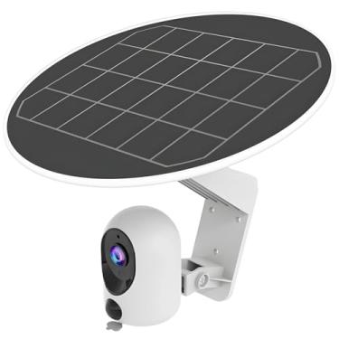 Imagem de Câmera de segurança alimentada por energia solar 360° HD, conectividade 4G, impermeável, sem WiFi, resolução de 3Mp