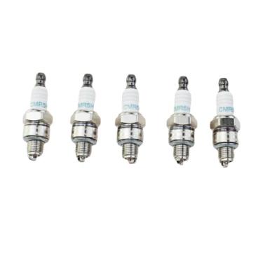 Imagem de Vela de ignição 5 peças CMR4A CMR6A CMR7A Compatível com serra de corte, soprador, roçadeira e motosserra 130-833 5474