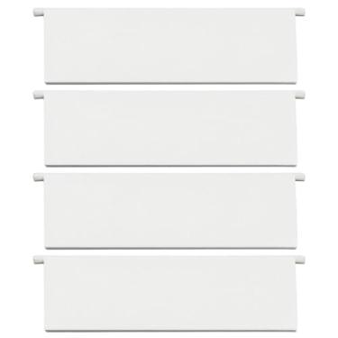Imagem de Substituição de painel de tampa de ventilação de exaustão de ar para secadora de 10 cm para cobertura de ventilação de obturador de parede externa - 4 peças (branco)