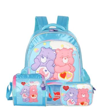 Imagem de Mochila de Costas Lancheira Estojo Box Ursinhos Carinhosos