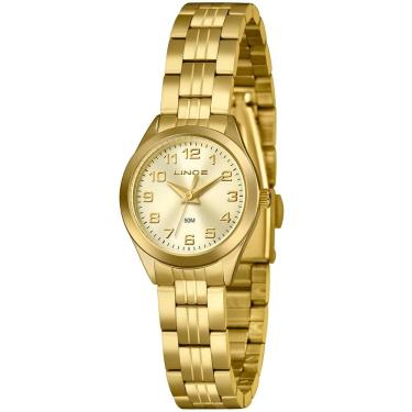 Imagem de Relógio Lince Feminino Ref: Lrgh267l25 C2kx Clássico Dourado