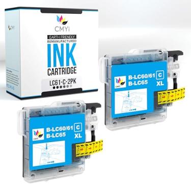 Imagem de CMYi LC61 Cartucho de tinta de substituição ciano para Brother MFC-J265W, J270W, J410W, J415W, J615W, J630W, DCP-145C, 165C, 195C, 197C, 365CN, 375CW, 385C, 385CW, 395CN, 585CW, J125, J140W Impressora