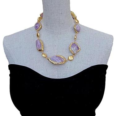 Imagem de OROAOBOMT Colar de contas de moedas escovadas com borda banhada a ouro 50,8 cm étnico para mulheres