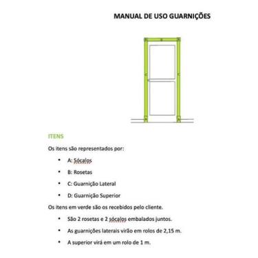 Imagem de Guarnição Moldura Para Porta Eva Autocolante 5,30 Mts - Meu Rodapé