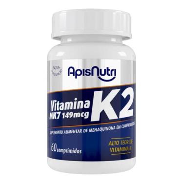 Imagem de Suplemento De Vitamina K2 Mk7 149Mcg 60 Comprimidos - Apisnutri