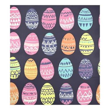 Imagem de Blueangle Capa magnética para lava-louças ovos coloridos de Páscoa, decoração da capa da máquina de lavar louça, adesivos de eletrodomésticos, adesivos de eletrodomésticos, 58 cm C x 66 cm adesivo